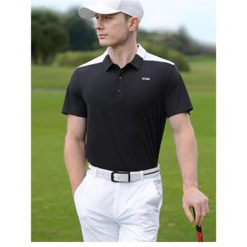 PGM 高爾夫服裝男裝短袖t恤夏季透氣polo衫排汗速干上衣golf衣服