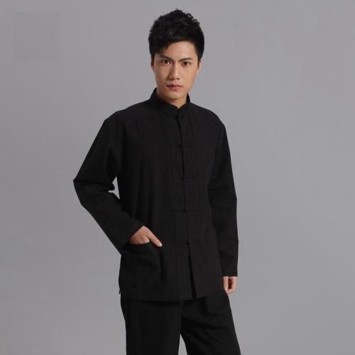 李小龍衣服武術氣功服詠春拳服裝男成人葉問太極功夫套裝練功南拳