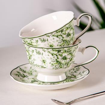 瑪麗咖啡杯套裝下午茶具高檔精致陶瓷英式紅茶杯碟套裝家用