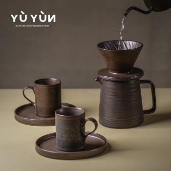 手沖咖啡杯套裝家用分享壺手工陶瓷咖啡壺滴漏式V60濾杯咖啡器具