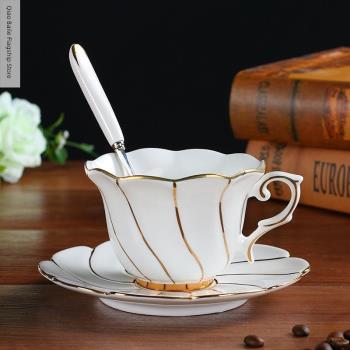 高端咖啡杯套裝 歐式陶瓷杯英式下午茶茶具花茶杯家用紅茶杯