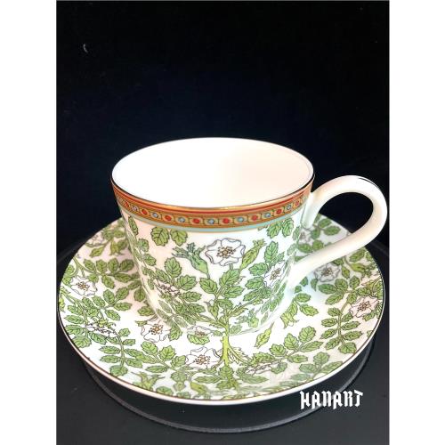 英國皇家雅頓Royal Arden骨瓷綠色 花卉茶杯英式下午茶杯碟咖啡杯