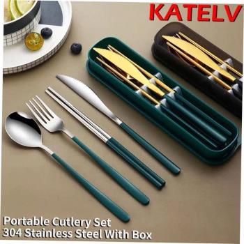 304 Tableware Set Portable Cutlery Set Dinnerware Set High Q