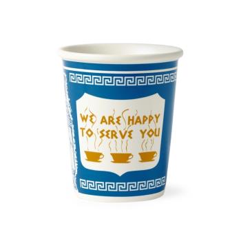 美國Anthora進口 We Are Happy To Serve You 紐約咖啡杯陶瓷版