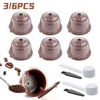 6/3PCS Reusable Coffee Capsule For Nescafe Dolce Gusto Machi