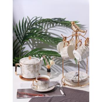 奢華歐式咖啡杯套裝簡約高檔骨瓷茶具咖啡具精致陶瓷英式下午茶杯