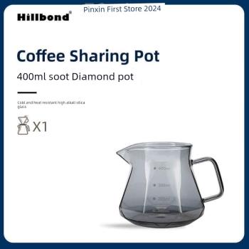 分享_咖啡套濾杯器具家用壺硼玻璃v60高咖啡壺沖手沖云朵壺套裝