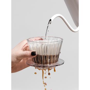 泰摩B75冰瞳金龍杯平底手沖咖啡