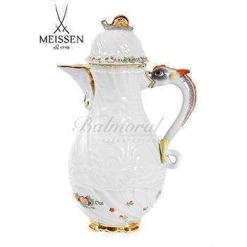 全新德國梅森瓷器Meissen邁森麥森 天鵝 浮雕手繪歐式咖啡壺禮物