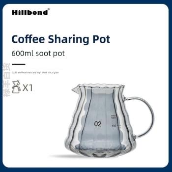 硼玻璃*壺v60咖啡咖啡壺濾杯器具套家用手沖套裝沖云朵高分享壺