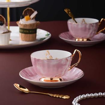 咖啡杯女高檔精致情侶對杯陶瓷歐式小奢華骨瓷英式下午茶杯碟套裝