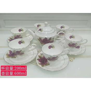 歐式宮廷風客廳茶幾擺件陶瓷咖啡杯套裝英式下午茶茶具咖啡具杯具