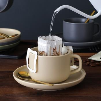 日式咖啡杯陶瓷高檔精致高顏值小奢華商用杯碟勺下午茶茶具套裝
