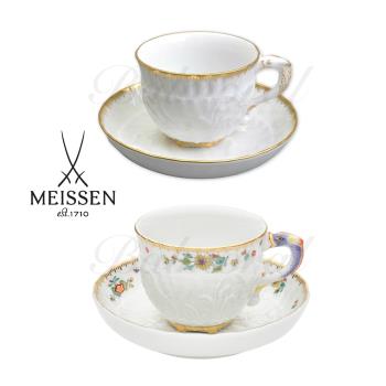 全新德國梅森Meissen邁森麥森 天鵝 浮雕彩繪摩卡歐式咖啡杯禮物