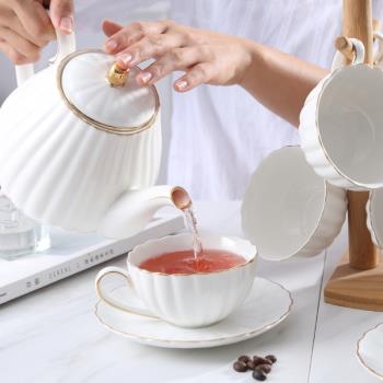 英式下午茶具骨瓷水杯套裝茶杯歐式杯具小奢華北歐水壺家用咖啡杯
