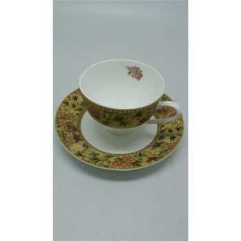咖啡杯歐式小奢華創意描金骨瓷杯家用辦公下午茶杯子咖啡杯碟