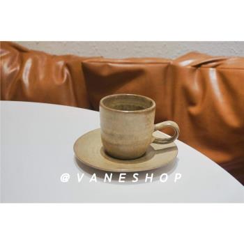 【VANESHOP】日式粗陶手工復古高級ins窯變簡約咖啡杯下午茶攝影