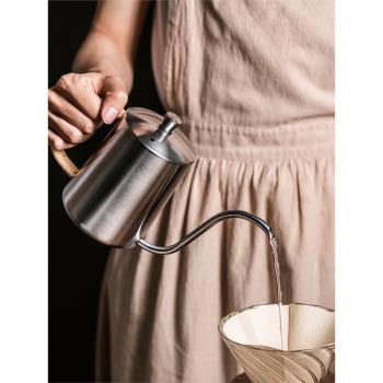 304不銹鋼掛耳咖啡手沖壺長嘴玻璃v60濾杯刻度分享壺咖啡器具套裝