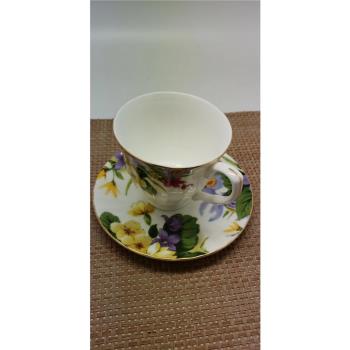 咖啡杯歐式小奢華創意描金骨瓷杯家用辦公下午茶杯子英式咖啡杯碟