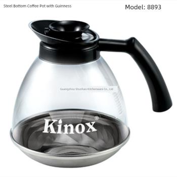 KINOX香港建樂士鋼底咖啡壺 8893美式咖啡壺透明咖啡壺1.8L可加熱