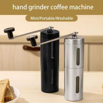 1pc Portable Manual Coffee Bean Grinder with Hand Crank -Fin