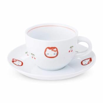 Hello Kitty 日本製 櫻桃系列 有田焼咖啡杯碟組