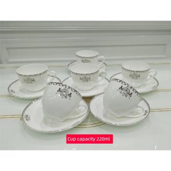 銀色維也納杯歐式骨瓷杯歐式咖啡杯歐式花茶杯高檔杯咖啡杯酒店