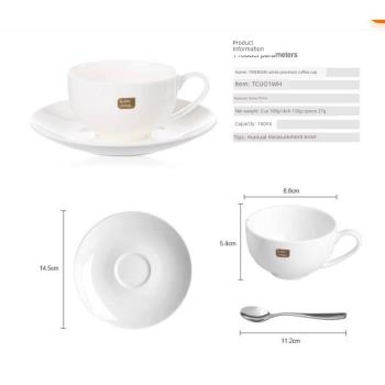 bone china coffee cup set simple and elegant europeanstyle