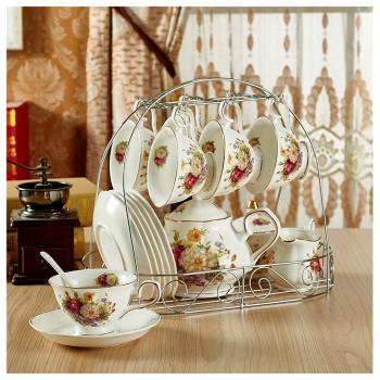 歐式咖啡杯陶瓷水杯具高檔簡約咖啡套具英式下午茶茶具茶壺套裝
