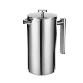 304不銹鋼法壓壺法式過濾手沖咖啡壺器具雙層濾網保溫壺配套
