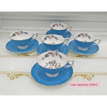 歐式咖啡杯碟套裝骨瓷小奢華下午茶茶具陶瓷英式花茶杯家用精致型