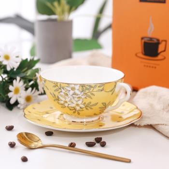 愛莉卡貝葉 檸檬樹英式骨瓷咖啡杯碟禮盒套裝 生日禮品 結婚禮