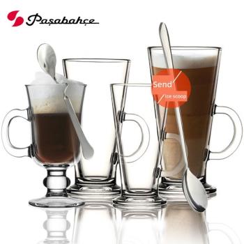 土耳其進口Pasabahce玻璃杯加厚拿鐵熱飲杯冰咖啡杯奶茶珍珠杯馬