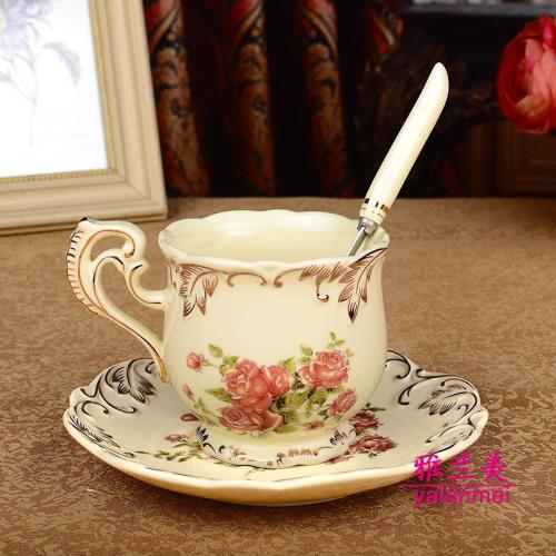 歐式咖啡杯套裝英式杯碟高檔陶瓷西式紅茶杯下午茶杯子咖啡杯碟勺