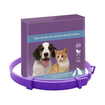 Pet Calm Collar Neck Strap Plastics Cat Dog Soothe Collar Ad