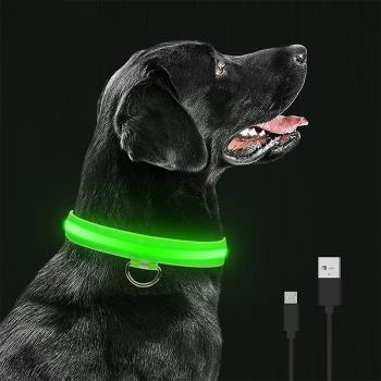 LED GLOWING DOG COLLARS RECHARGEABLE WATERPROOF LUMINOUS COL