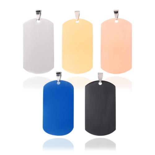 跨境不銹鋼空白軍牌吊墜 圣誕節紀念生日禮物  寵物吊牌狗牌