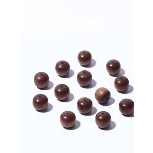 真印度老山檀香9*10mm老型珠木女佛珠念珠黑肉級天然單圈手串手鏈