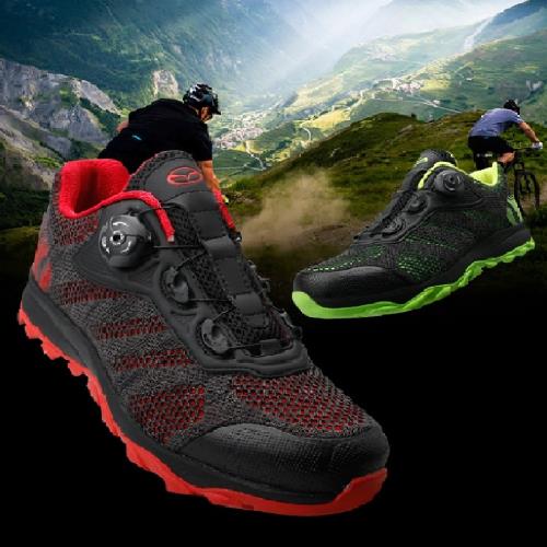 鐵豹休閑騎行鞋男秋冬無鎖騎車運動鞋裝備大碼自行車山地鎖鞋二用