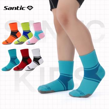 Santic森地客兒童騎行襪滑步車專業運動壓縮襪透氣排汗男女童襪子