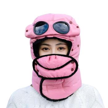 電動摩托車騎車防風頭q帽子冬季保暖頭套防寒頭罩護臉罩騎行面罩