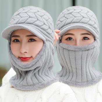 冬天防寒面罩女士護全臉蒙面防風保暖頭套帽子電動車騎行戶外口罩