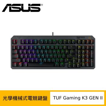 (送P1電競鼠墊) ASUS 華碩 TUF Gaming K3 Gen II 光學機械式電競鍵盤