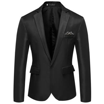 Autumn and winter new solid color all-match mens small suit