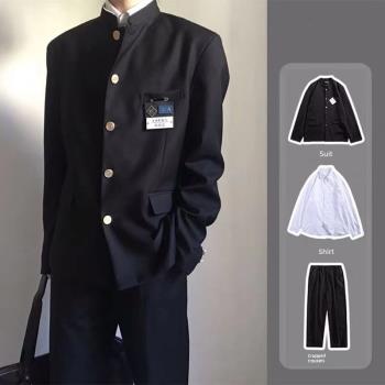 DK制服中山裝一套日系熱血高校鈴蘭校服JK男女班服外套西裝學院風