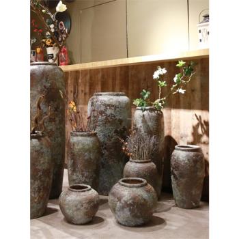 小清新歐式干花花瓶擺件客廳插花瓷器景德鎮陶瓷落地陶罐花器裝飾
