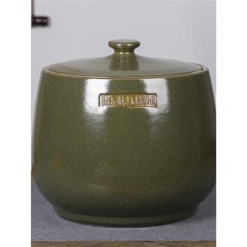景德鎮陶瓷米缸米桶油缸腌菜壇子茶葉末家用10斤30斤50斤帶蓋密封
