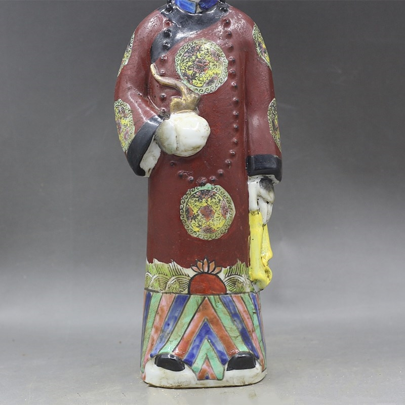景德鎮粉彩明清陶瓷侍女古玩古董家居中式擺件|裝飾擺飾|ETMall東森購物網