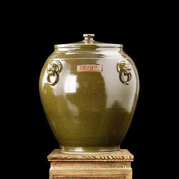 瑾鑫睿景德鎮陶瓷米油桶米缸茶葉儲存密封家用收納罐古典瓷器罐茶