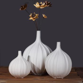 擺件家居飾品現代簡約時尚客廳軟裝飾品樣板房抽象花瓶景德鎮陶瓷